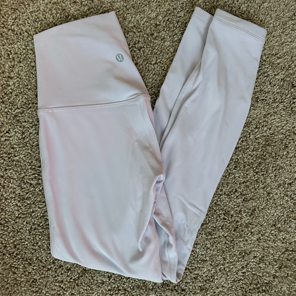 Lululemon Lavender Align High Rise Fleece Lined Size 2